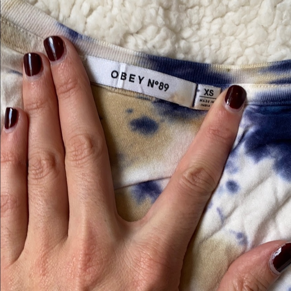 Obey Austin Beige Tie-Dye Midi Dress - Picture 5 of 6